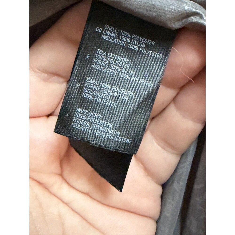 The North Face Men's Two Tone Gray Quilted Puffer Jacket Size Medium Winter Snow - Picture 5 of 10